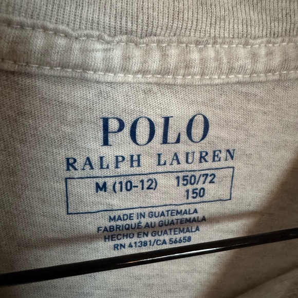 Polo Ralph Lauren Polo Bear t-shirt in grey heather cotton Boys 10-12 - Picture 4 of 5